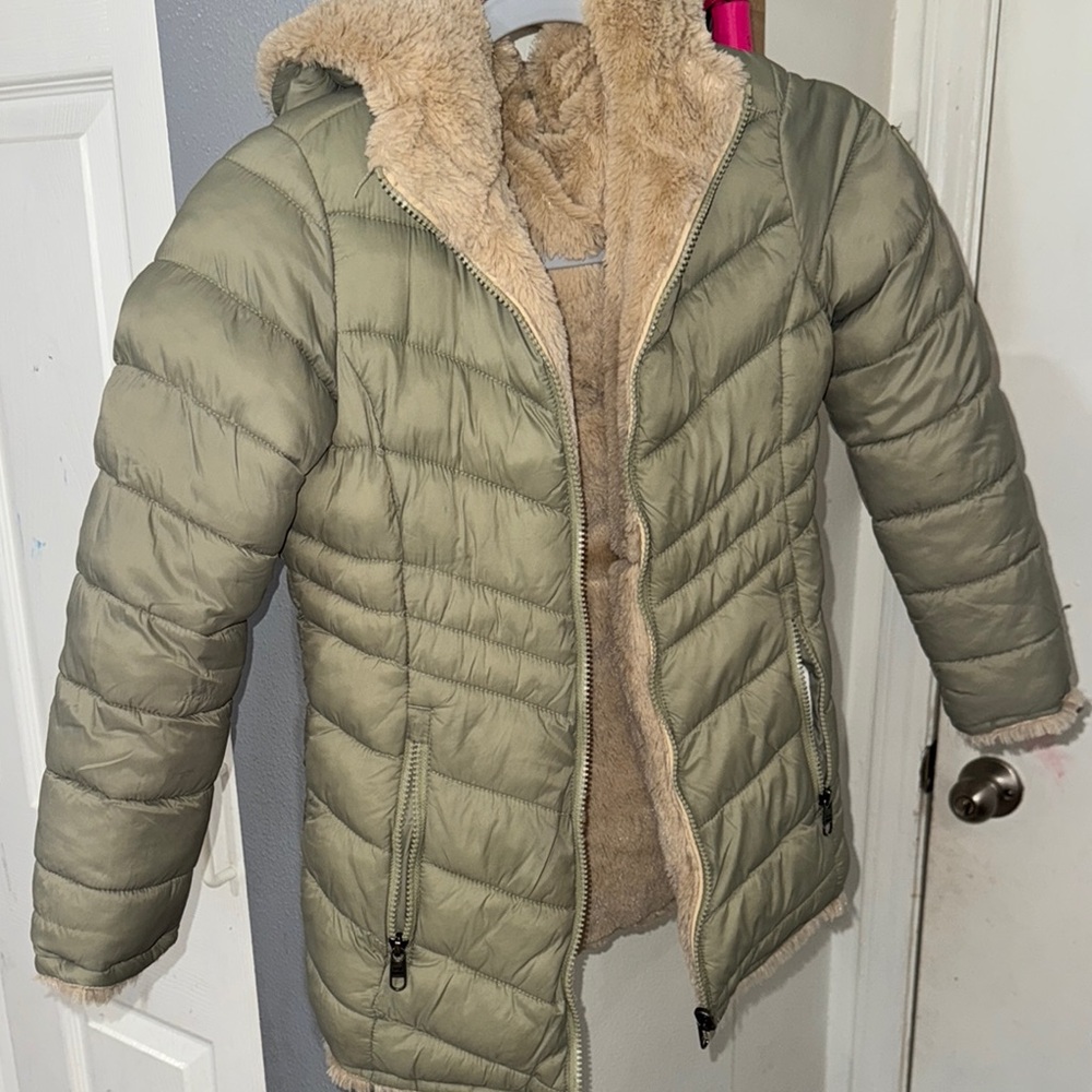 Steve Madden Sage Green Puffer Jacket